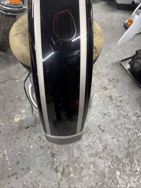 59085-03bdr Harley-davidson 2003 Flhtc Classic 100th Anniversary Front Fender Used Black