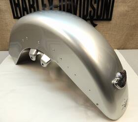 59093-03bdp Harley-davidson Oem 2003 100th Anniversary Road King Front Fender Silver With Medallion