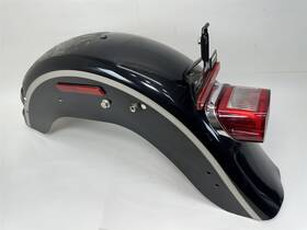 59126-03bdr Harley-davidson 2003 Softail Heritage Rear Fender Vivid Black 100th Aniversary