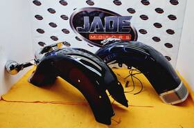 59126-06caw Harley-davidson Softail Heritage Front Rear Fender Tin Set Cholo Custom Flstc Hd