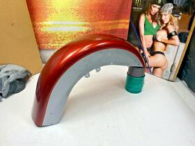 59129-97 Harley-davidson 43537 Oem 1986-13 Heritage Soft Tail Sierra Red Silver Front Fender