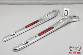 59281-08 Harley-davidson 2014 Dyna Fat Bob Back Rear Fender Frame Strut Cover Set Chrome