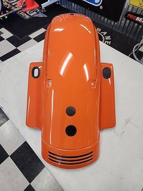 59500165ess Harley-davidson Oem 2023 Fltrxs Road Glide Rear Fender Baja Orange Used