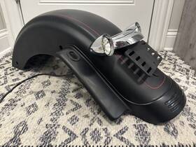 59500185dbn Harley-davidson Rear Fender Street Glide Flhxs Black Denim