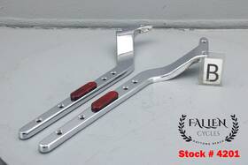 Harley-davidson 59500419 2020 Softail Deluxe Back Rear Fender Frame Strut Cover Set Chrome #4201