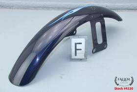 59586-01 Harley-davidson 2002 Dyna Wide Glide Cvo Front Fender Navy Blue Pearl Silver Flake #4120