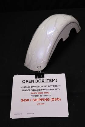 59595-04bjg Harley-davidson 59595-05bjg Fat Boy Front Fender Glacier White Pearl