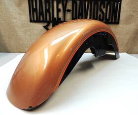59595-08cor Harley-davidson Damage- 2008 Softail Fatboy 105th Anniversary Front Fender Copper Black