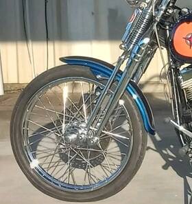 59924-98nu Harley-davidson Original 1998 Oem 93-06 Softail Springer Front Fender Sinister Blue