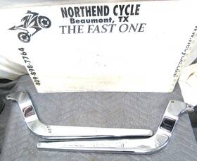 59954-86a Harley-davidson 86-99 Softail Heritage Fxst Rear Left Right Chrome Fender Rail Support