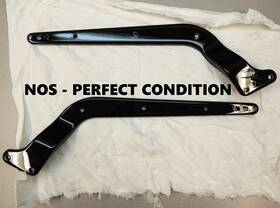 60073-00dh Harley-davidson Nos Ft00-02 Softail Rear Frame Rail Covers Vivid Gloss Black Fender Struts
