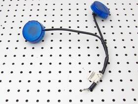 60114-05 Harley-davidson 2014 Road King Police Oem Blue Rear Marker Lights