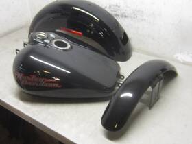 59634-99 Harley-davidson 61267-97 Ft01 Fxd Sheet Metal Set Black Nice Shape Used #4447