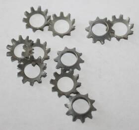 10ea Harley-davidson 7233 5/16 Inch External Tooth Lock Washer Nos Oem - I2