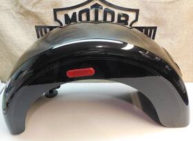 83000054edr Harley-davidson Ft09-24 Tri-glide Ultra Trike Left Rear Fender Vivid Black And Charcoal Pins