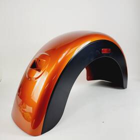 83000143elf Harley-davidson 2019 Tri Glide Oem Right Rear Fender Scorched Orange Denim Black