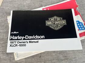 99468-77 Harley-davidson Original 1977 Sportster Xlcr Owners Manual Cafe Racer
