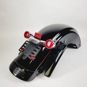 B-37-51 Harley-davidson Genuine Street Glide Oem Vivid Black Rear Fender Flhx 2009-23