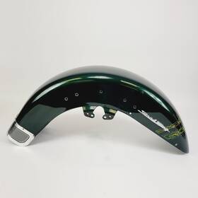 B-37-52 Harley-davidson 2019 Road King Oem Front Fender Kinetic Green 14-23 Touring