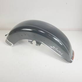 B-71-78 Harley Davidson Genuine 14-23 Ultra Limited Touring Front Fender Vivid Black Silver Strip