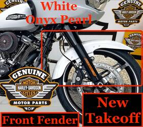 48035 Harley-davidson Hd%48035 24-2025-26 Oem Touring Street Glide Chopped Front Fender White Onyx Pearl