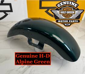 Harley-davidson Hd%48471 14-2026 Oem Road Street Glide Chopped Alpine Green Front Fender 48471