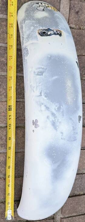 938630 Hodaka Stainless Super Rat Ace 100 Rear Fender Model 93 Nice Part # Oem