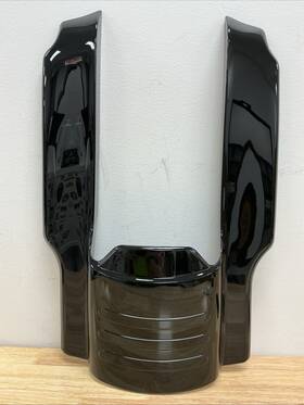 Ft96-ft08 Hogworkz Hw105149 7 Inch Stretch Fender Fascia Extension For Harley Vivid Black