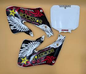 19071-kz3-j10zb Honda 1999 Cr250 Cr250r Italy Body Side Panels Radiator Shrouds Set Left Right