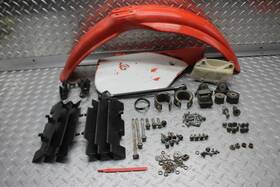 2205585 Honda 1988 Cr125r Front Fender With Side Cover And Hardware