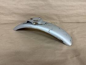61100-118-000ma Honda 1975 Xl70 Front Fender Mount Bracket Silver Oem Sl70 Mud Guard