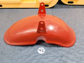 61100-129-670c Honda 1970-72 Qa50 Scarlet Red Front Fender #61100-129-670c