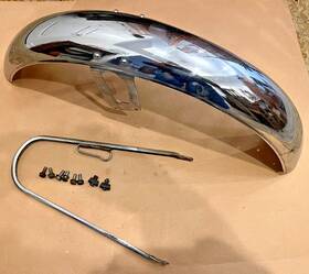 61100-315-000xw Honda 1970 - 1973 Cb175 Super Sport Oem Front Wheel Fender Nice Condition