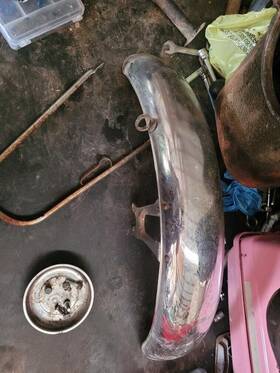 61100-383-671 Honda Cb125s Front Fender 1976-79 Used Oe Item P/n