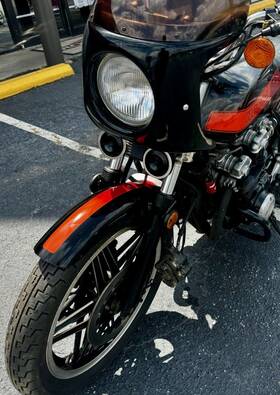 Honda 61100-445-630zb 1981 Cb900f Front Fender Oem Black Red Super Sport