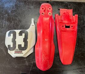 61100-kps-760za Honda Front Rear Fender Number Plate Visor Plastic Crf150f 03-08 Crf 150 F Crf230f