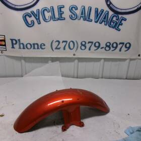 61100-mem-670zn Honda 2004 Vtx1300c Oem Orange Front Wheel Fender