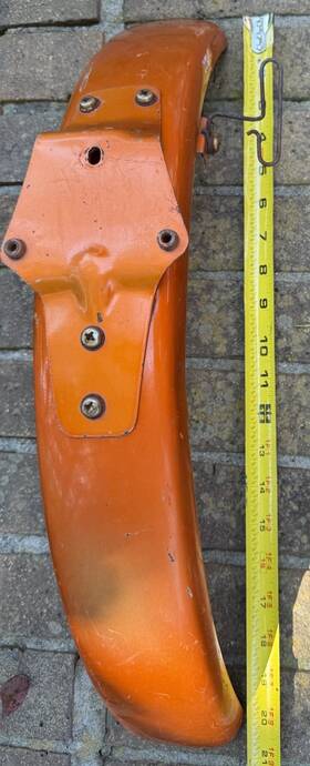 61101-110-670z Honda Sl100 Front Fender 1970 Oem And Mount 1973 1972 1971 Nice Sl 100 125 90