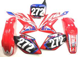 61110-kse-000 Honda 2022 Crf150r Plastic Fenders With Number Graphics Used