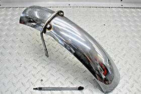 7810861 Honda 1970 Triumph Bonneville T120 650 - Oem Chrome Front Wheel Fender Cowl Fairing