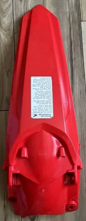 80010-mke-307zb Honda Rear Fender Extreme Red 2021-2025 Crf450r 2021-25 Crf450rx Oem New Genuine