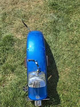 80100-kr3-680zn Honda 2009 Glint Wave Blue Metallic Rebel 250 Complete Rear Fender Assembly