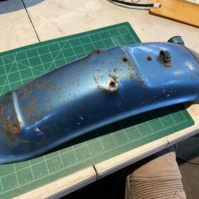 80100331000fb Honda 1971 Sl125 Rear Fender Used