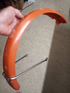 80101-147-010zb Honda Vintage 1978 Express Nc50 Rear Fender Orange