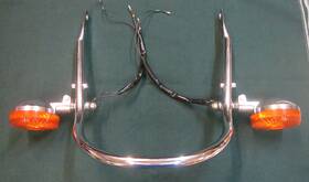 84101-371-000 Honda Gl1000 Gold Wing 1975-1977 Rear Grab Rail With Turn Signals