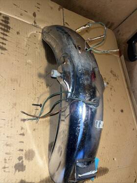 Uspt645947 Honda Cb175 Twin Circa 1969-1973 Motorcycle Rear Mudguard Fender Lot 3008