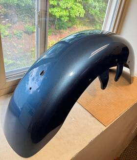 1024381-820 Indian Oem Motorcycle Touring Front Fender Blue Slate Metallic