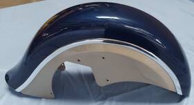 1024385-1760 Indian New Take Off Oem Motorcycle Front Fender Blue/sandstone -