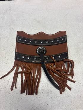 N53100010 Indian Motorcycle 2009 Front Fender Trim Leather Brown #n53100010
