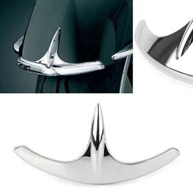 Jpartstoreusa 612050476751 Chrome Front Fender Fairing Tip Accent Trim Decoration For Honda Goldwing Gl1800